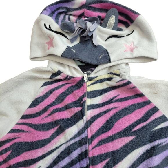 Wonder Nation zebra onsie pajamas L10/12 - Picture 2 of 3
